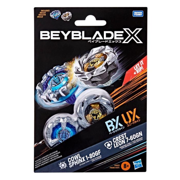 Beyblade X Cowl Sphinx 1-80GF & Crest Leon 7-60GN Dual Pack