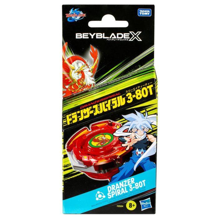 Beyblade X Dranzer Spiral 3-80T Anniversary X-Over Top and Launcher