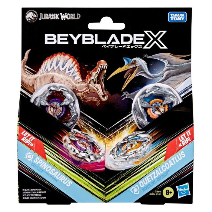 Beyblade X Jurassic World Collab Spinosaurus vs. Quetzalcoatlus Multipack