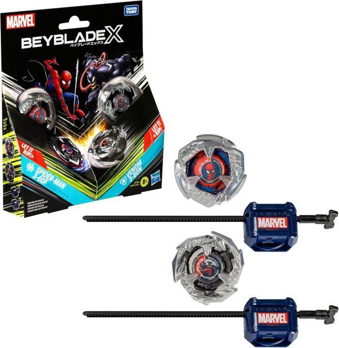 Beyblade X Marvel Collab Spider-Man 3-60F vs. Venom 3-80N Multipack Set - Exclusive