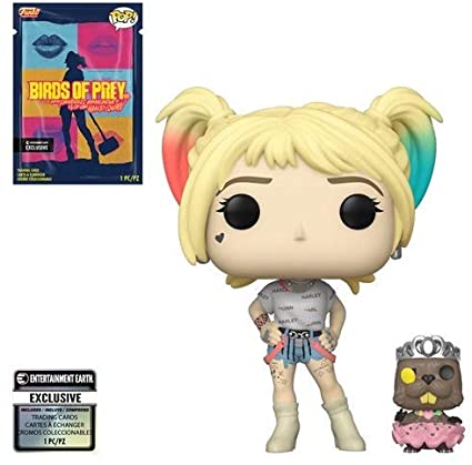 Birds of Prey Harley Quinn with Beaver Pop! Vinyl Figure with Collectible Card - Entertainment Earth Exclusive