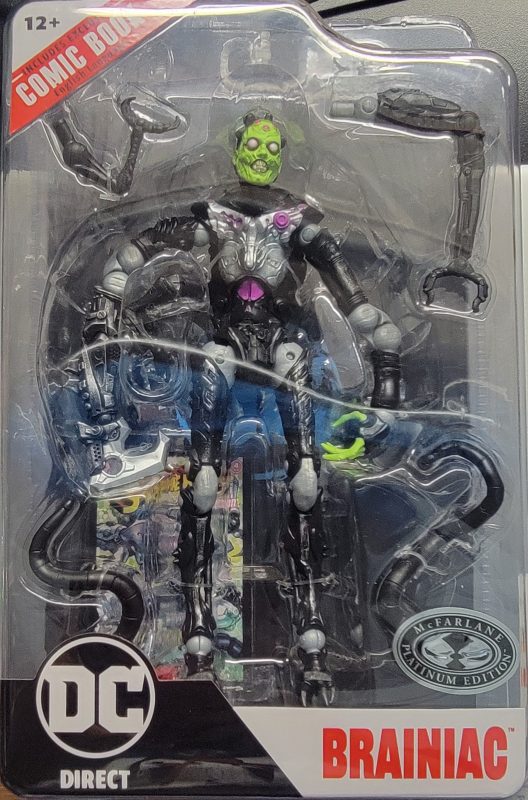 DC Direct Page Punchers - Brainiac  - Ghosts of Krypton Chase / Platinum  **Bent Tab **