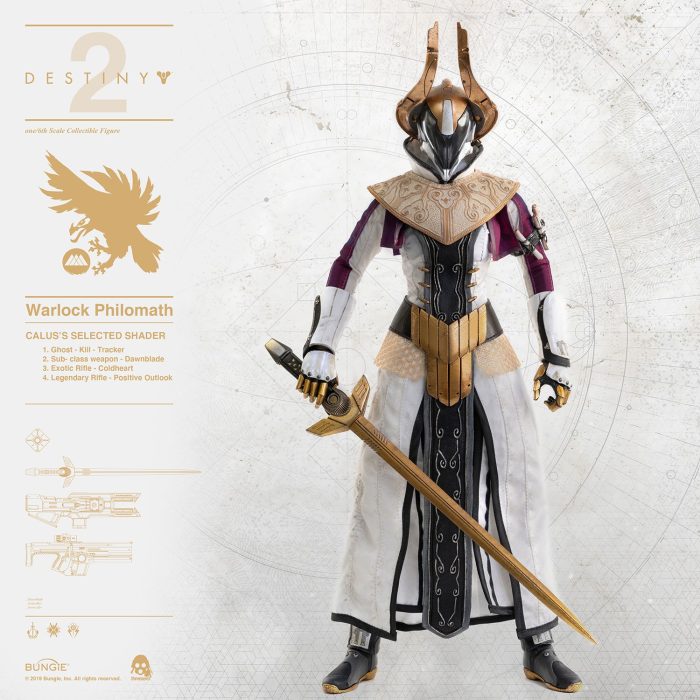 DESTINY 2 WARLOCK PHILOMATH CALUS SELECT 1/6 SCALE FIGURE
