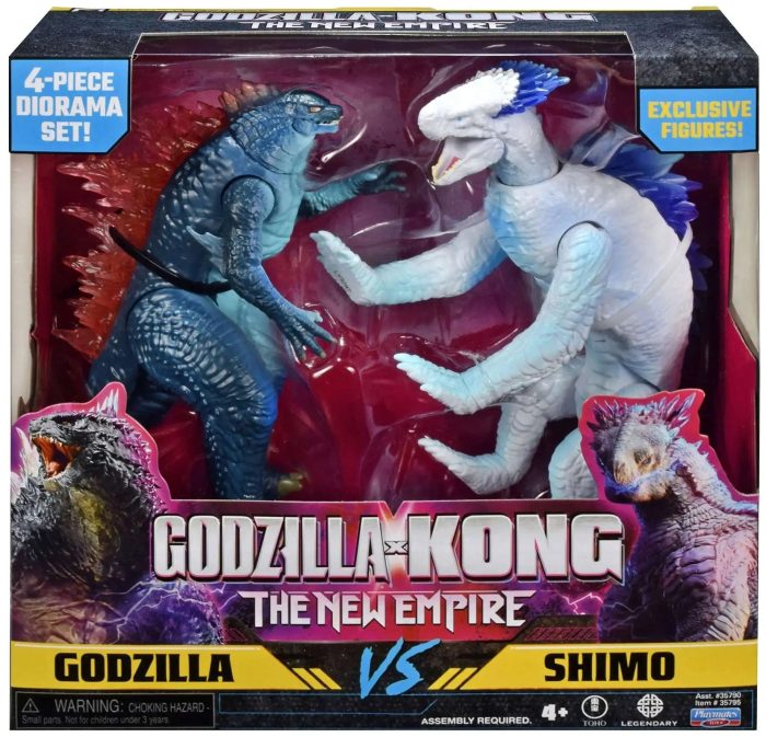 Godzilla x Kong The New Empire Monsterverse Godzilla vs Shimo Action Figure 2-Pack