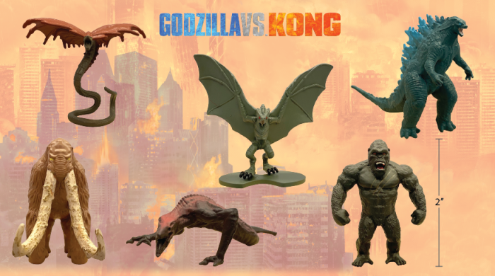 GODZILLA MONSTERVERSE 2 MINI HOLLOW MONSTERS