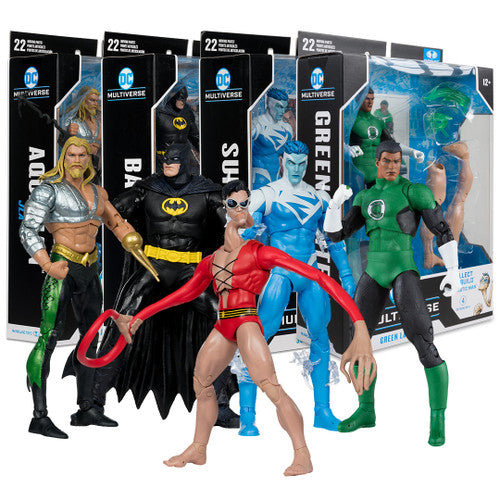 JLA Bundle Set (4) w/Plastic Man 7 Build-A-Figure
