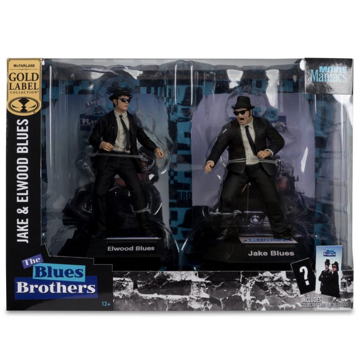 Jake & Elwood (Movie Maniacs: The Blues Brothers) 6 Posed Figures 2-Pack Gold Label - Exclusive