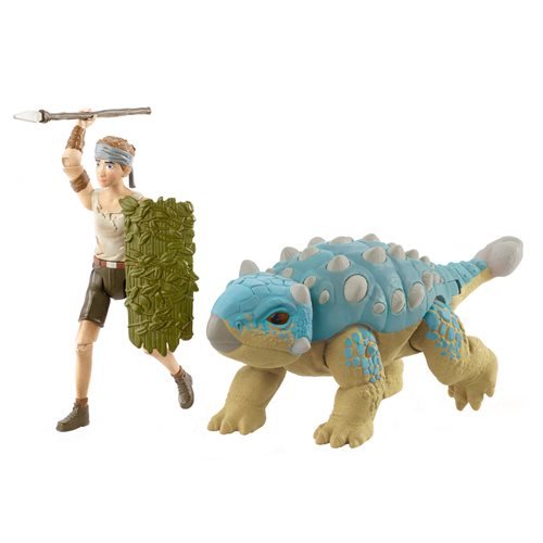 Jurassic World Camp Cretacous Dino Escape Ben and Ankylosaurus Bumpy Action Figure Set