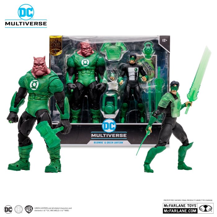 KILOWOG & GREEN LANTERN GOLD LABEL 2 pack - exclusive