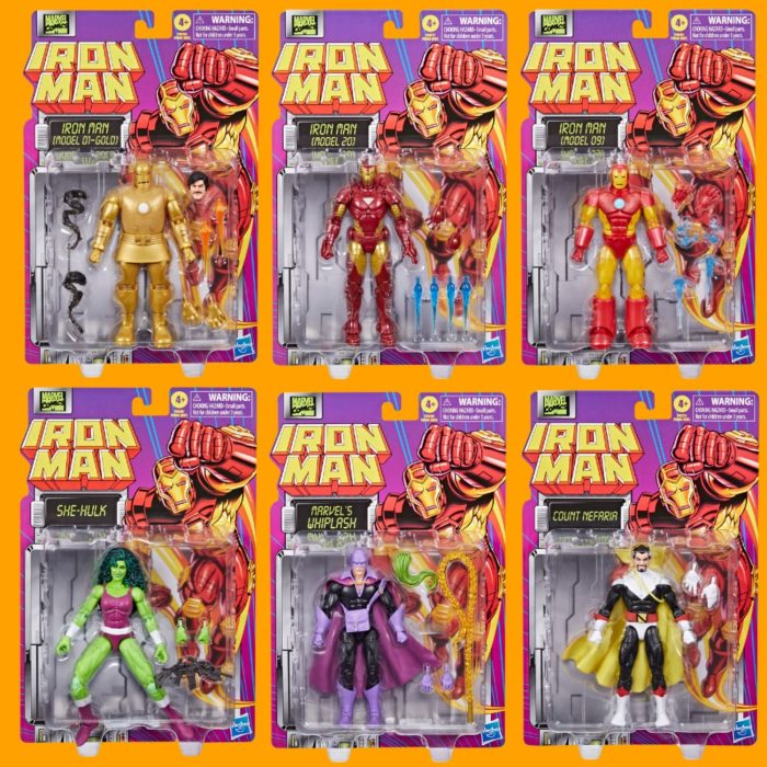 Marvel Legends - Retro Iron Man Wave - Set of 6