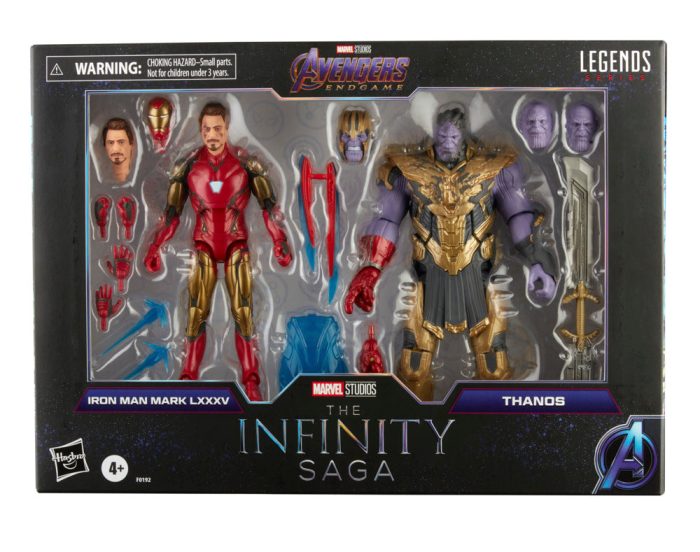 Marvel Legends Series 6-inch Iron Man Mark 85 vs. Thanos Infinity Saga