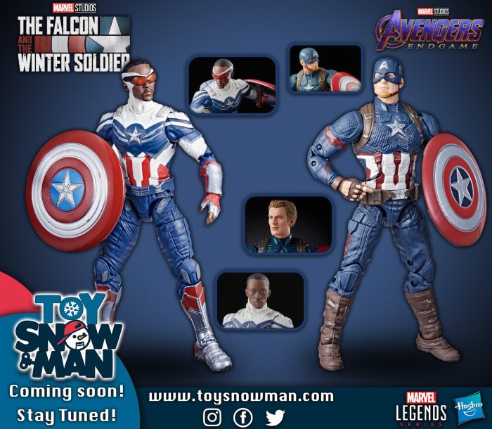 Marvel Legends Series Captain America 2-Pack Steve Rogers Sam Wilson MCU