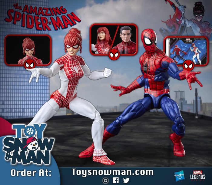 Marvel Legends Series Spider-Man and Marvel’s Spinneret