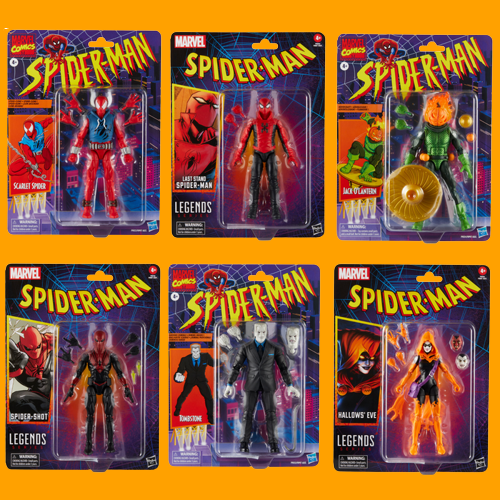 Marvel Legends Spider-Man - Retro Wave SET OF 6