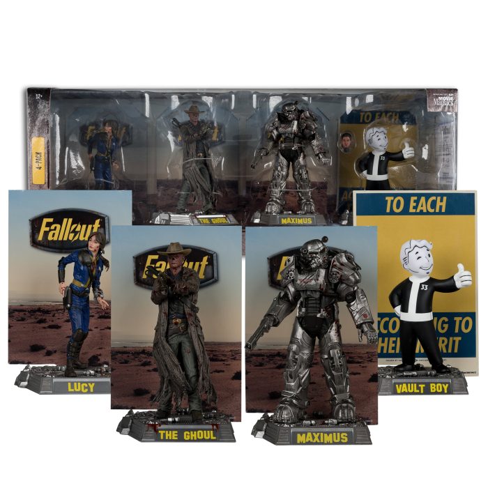 MOVIE MANIACS MULTIPACK - FALLOUT - LUCY MAXIMUS THE GHOUL AND VAULT BOY 4 Pack