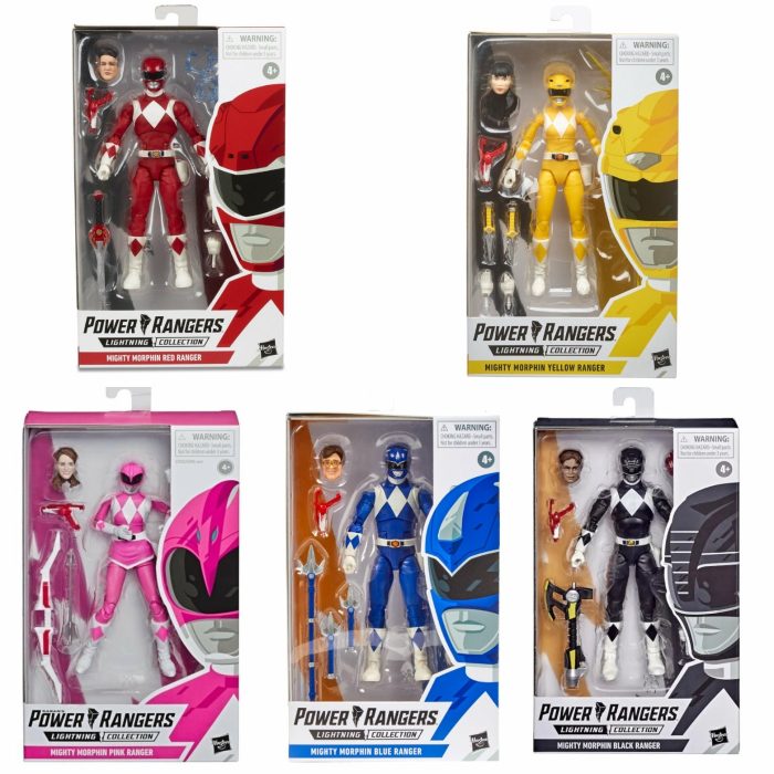 Mighty Morphin Power Rangers- Lightning Collection - Set of 5
