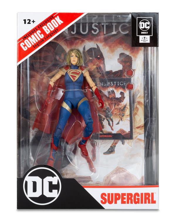 MCFARLANE TOYS - Injustice Page Punchers Supergirl 7 Figure with Comic