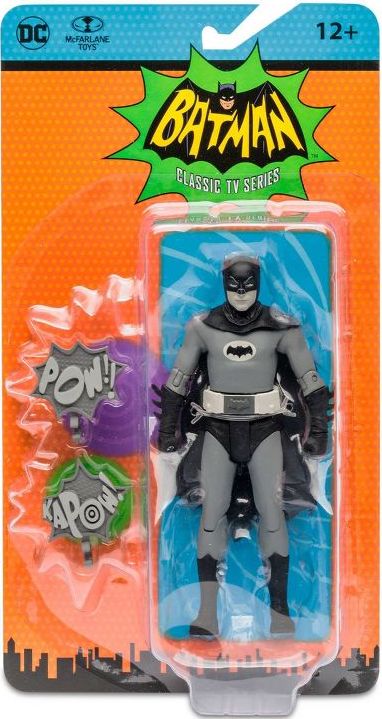 McFarlane Toys - DC Retro Batman 1966 6 Inch Action Figure - Batman Black & White Variant