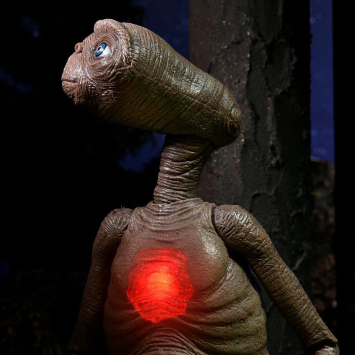 NECA 40th Anniversary Ultimate Deluxe E.T. with LED Light-up Chest