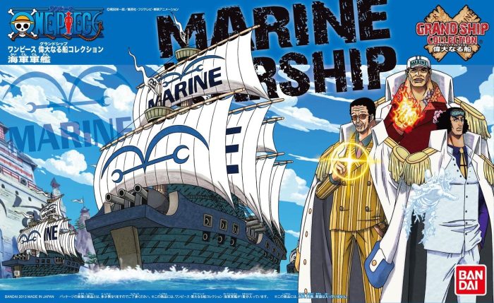 One Piece Grand Ship Collection  MARINE WARSHIP Model Kit