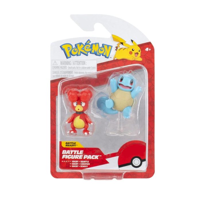 Pokémon - Battle Figure Pack - Magby + Squirtle