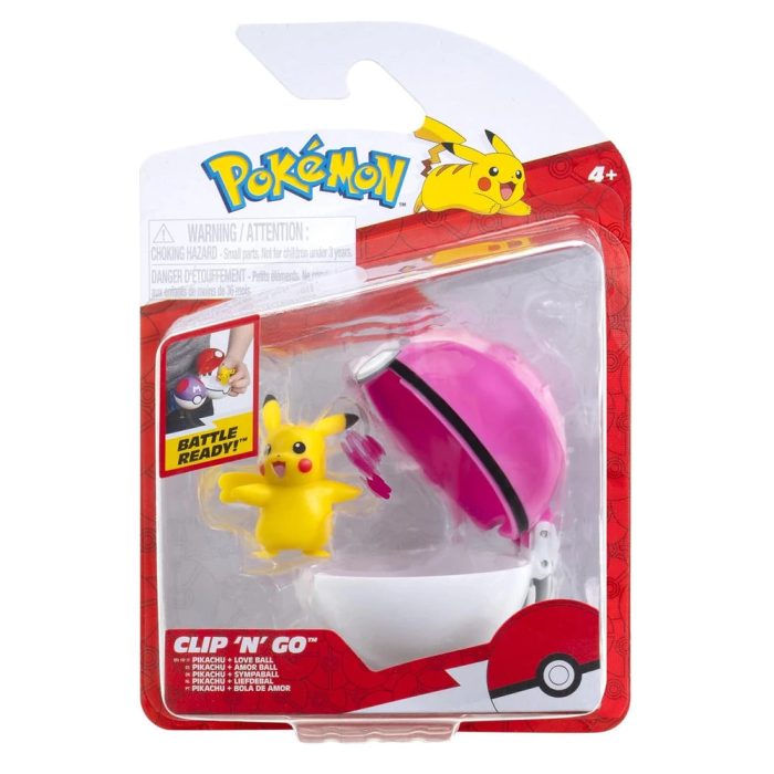 Pokémon - Clip 'N' Go - Pikachu + Love Ball