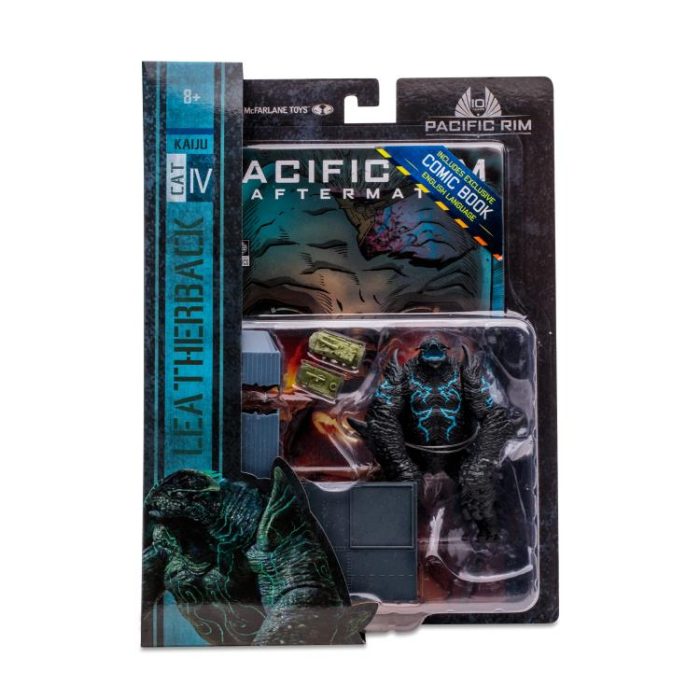 Pacific Rim: Aftermath Leatherback 4 Action Figure Playset with Comic