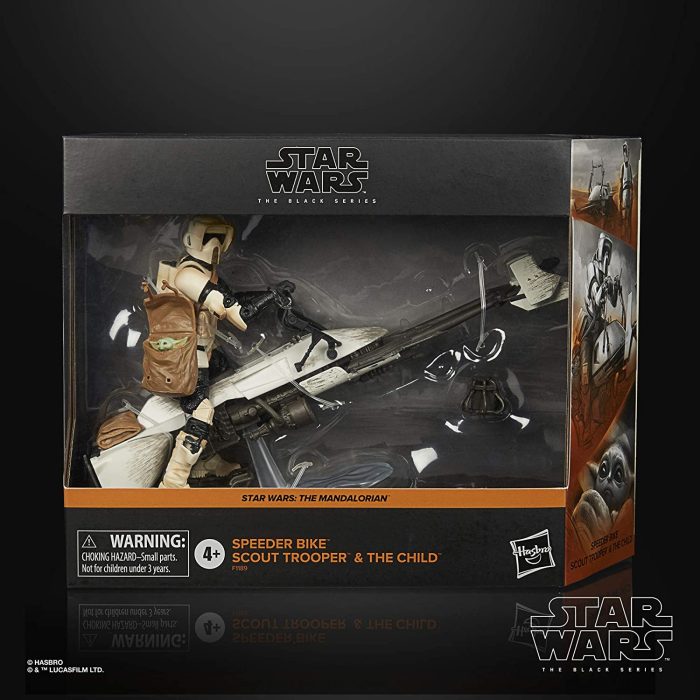 Star Wars The Black Series - The Mandalorian - Speeder Bike Scout Trooper and The Child  (preorder Q4 Pending )
