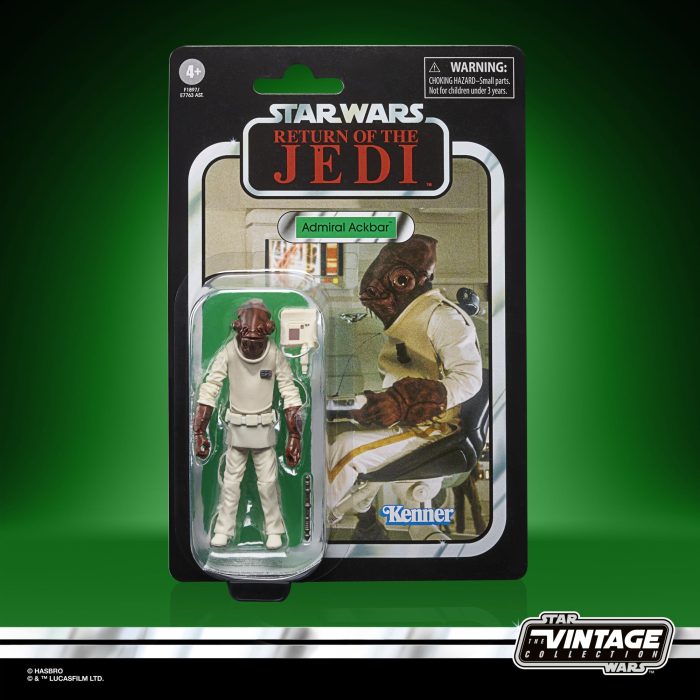 Star Wars The Vintage Collection Admiral Ackbar Toy, 3.75-Inch-Scale Star Wars: Return of the Jedi Figure, Ages 4 and Up