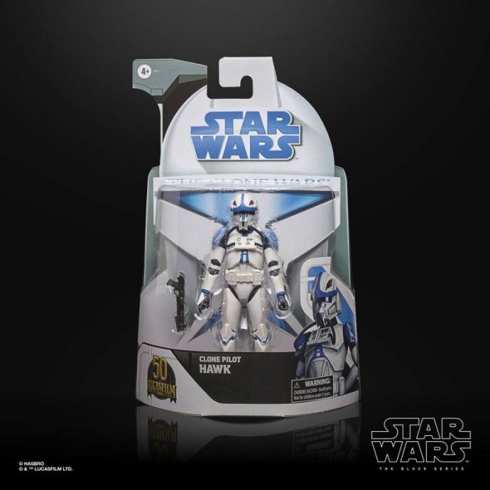 Star Wars: The Black Series Cartoon Clone Pilot Hawk (Clone Wars)