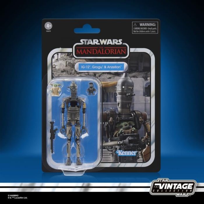 Star Wars: The Vintage Collection IG-12, Grogu, & Anzellan (The Mandalorian)
