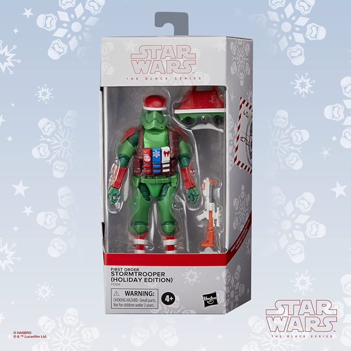 Star Wars The Black Series First Order Stormtrooper - Holiday Edition - Exclusive Figure