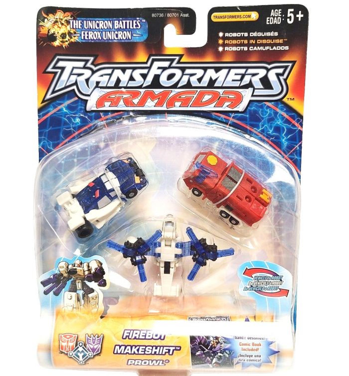 Transformers Armada Firebot Makeshift Prowl Figure Set