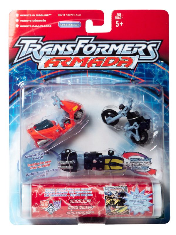 Transformers Armada Street Action Team Grindor High Wire Sureshock
