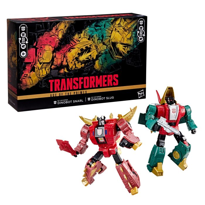 Transformers Age of the Primes G2 Universe Dinobot Slug and G2 Universe Dinobot Snarl - Exclusive (preorder Nov 2025)