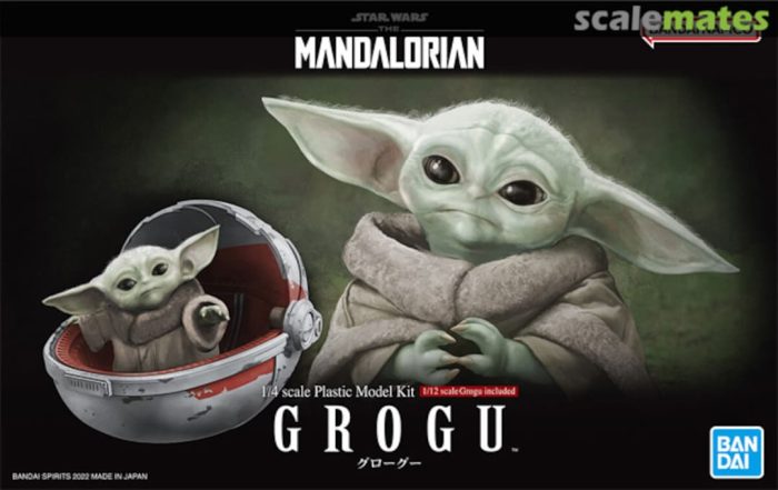 The Mandalorian Grogu 1/4 AND 1/12 Scale Model Kit Set