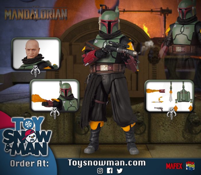 The Mandalorian MAFEX #201 Boba Fett - Recovered Armor