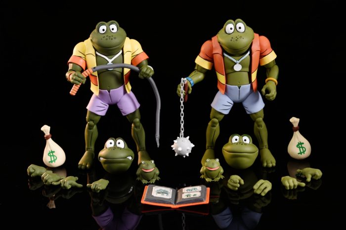 Teenage Mutant Ninja Turtles (Cartoon) - 7 Scale Action Figure - Napoleon & Atilla Frog 2 pack ( substandard packaging )