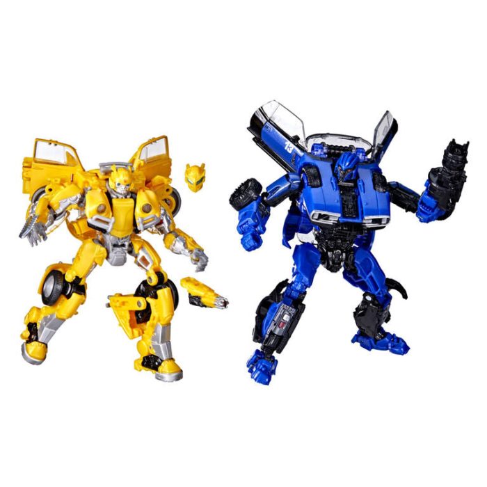 Transformers Toys Buzzworthy Bumblebee Studio Series Deluxe Class 18BB Bumblebee vs. 46BB Dropkick