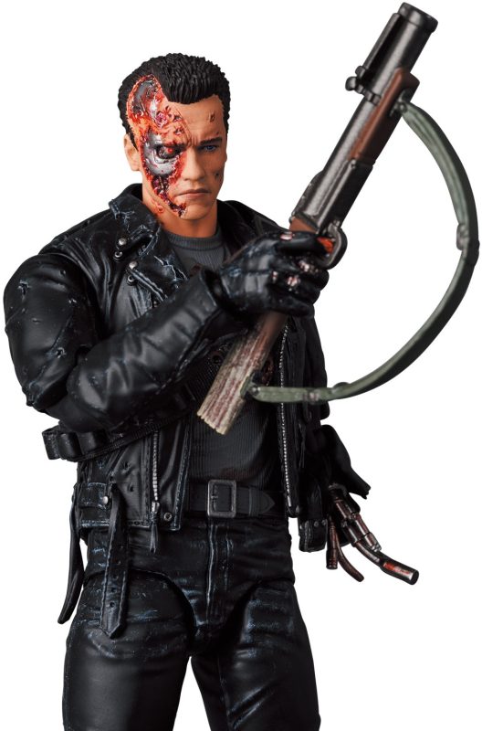 TERMINATOR T-800 T2 DAMAGED MAFEX